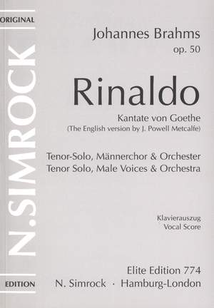 Brahms, J: Rinaldo op. 50