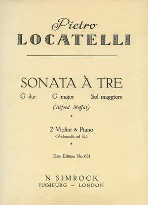 Locatelli, P A: Trio Sonata in G Major