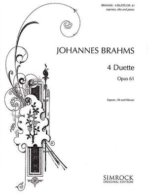 Brahms, J: 4 Duets op. 61