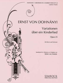 Dohnányi, E v: Variationen über ein Kinderlied op. 25