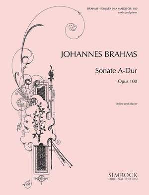 Brahms, J: Sonata in A Major op. 100
