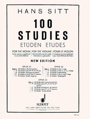 Sitt, H: 100 Studies Op. 32 Book 1