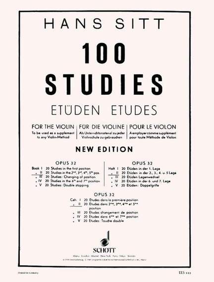 Sitt, H: 100 Studies Op. 32 Issue 2