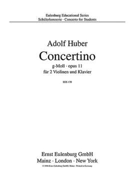 Huber, A: Konzert g-Moll G minor op. 11