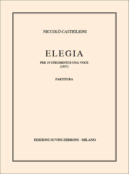 Castiglioni, N: Elegia