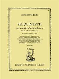 Boccherini, L: Sei Quintetti Dedicati al Marchee di Benavent G 448