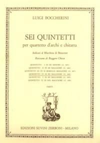 Boccherini, L: Sei Quintetti Dedicati al Marchese di Benabent G 445