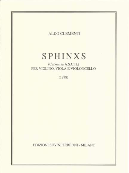 Clementi, A: Sphinxs