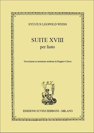 Weiss, S L: Suite XVIII