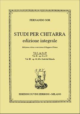 Sor, F: Studi per Chitarra op. 6 und 29 Vol. I