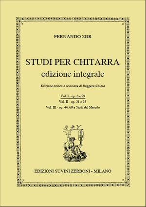 Sor, F: Studi per Chitarra op. 6 und 29 Vol. I