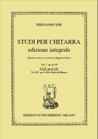 Sor, F: Studi per Chitarra op. 31 und 35 Vol. II
