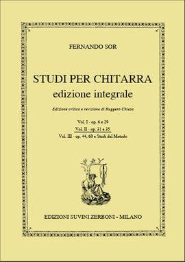 Sor, F: Studi per Chitarra op. 31 und 35 Vol. II