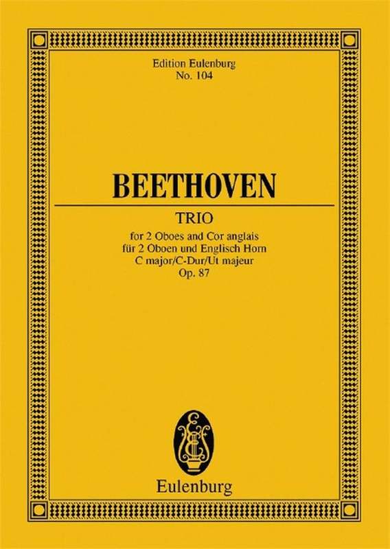 Trio En Ut Majeur Op. 87 De Ludwig Van Beethoven | Acheter