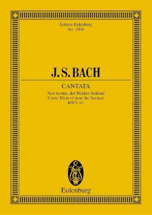 Bach, J S: Cantata No. 61 (Adventus Christi) BWV 61