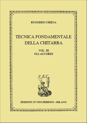Chiesa, R: Technica Fondadementale Della Chitarra Vol. 3