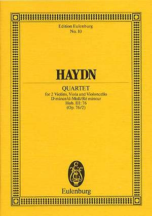 Haydn, J: String Quartet D minor, "Quinten" op. 76/2 Hob. III: 76