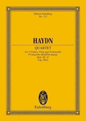 Haydn, J: String Quartet F# minor op. 50/4 Hob. III: 47