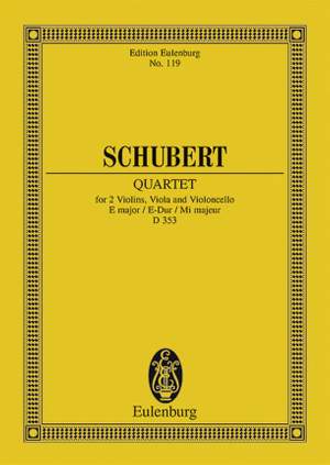 Schubert: String Quartet E major op. 125/2 D 353