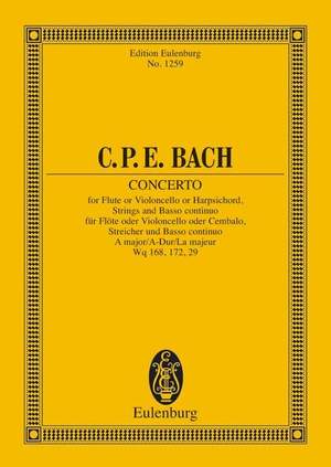 Bach C P E Cello Concerto No 3 In A Major Wq 172 H439 Page 1 Of 2 Presto Sheet Music