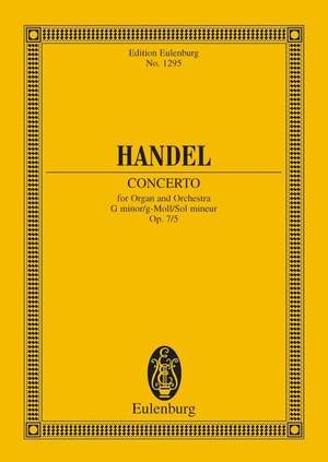Handel, G F: Organ concerto No. 11 G minor op. 7/5 HWV 310