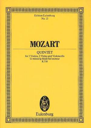 Mozart, W A: String Quintet G minor KV 516