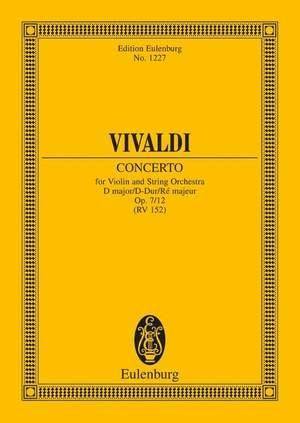 Vivaldi: Concerto D Major op. 7/12 RV 214 / PV 152