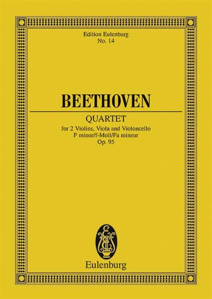 Beethoven: String Quartet F minor op. 95