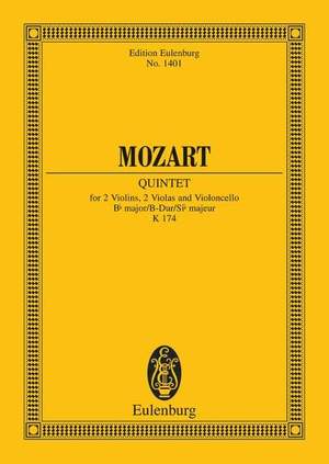 Mozart, W A: String Quintet Bb major KV 174