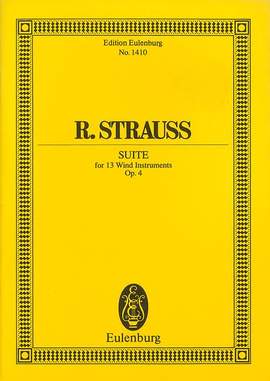 Strauss, R: Suite B-Dur B flat major op. 4 TrV 132