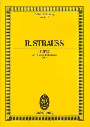 Strauss, R: Suite B-Dur B flat major op. 4 TrV 132