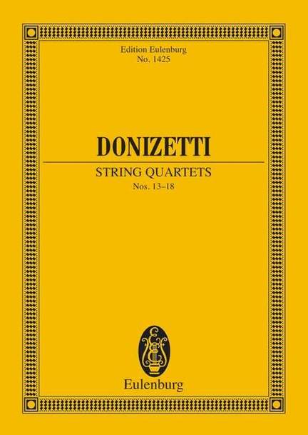 Donizetti, G: String Quartets No. 13-18