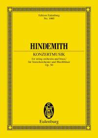 Hindemith, P: Konzertmusik for strings and brass op. 50