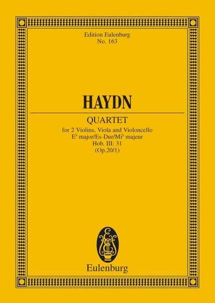 Haydn, J: String Quartet Eb major E flat major op. 20/1