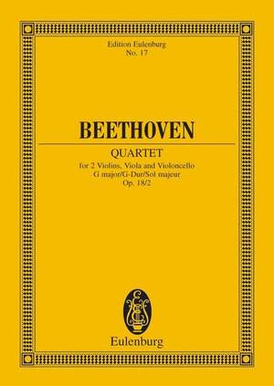 Beethoven, L v: String Quartet G major op. 18/2