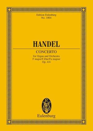 Handel, G F: Organ concerto No. 4 F major op. 4/4 HWV 292