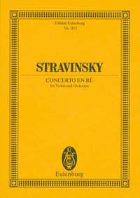 Stravinsky, I: Concerto en ré - Concerto in D