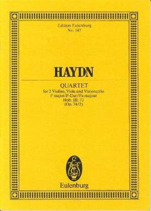 Haydn, J: String Quartet F major op. 74/2 Hob. III: 73