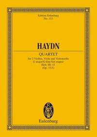 Haydn, J: String Quartet G major op. 33/5 Hob. III: 41