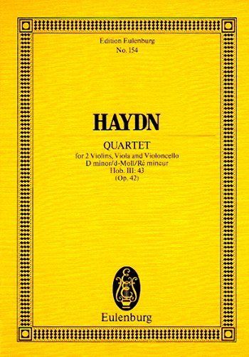 Haydn, J: String Quartet D minor D minor op. 42
