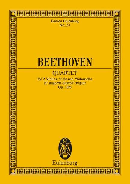 Beethoven: String Quartet Bb major op. 18/6