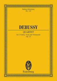 Debussy, C: String Quartet G minor op. 10