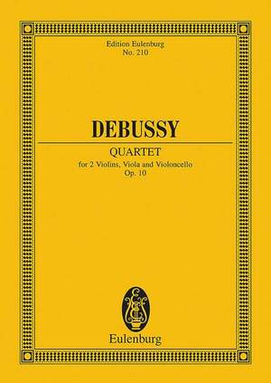 Debussy, C: String Quartet G minor op. 10