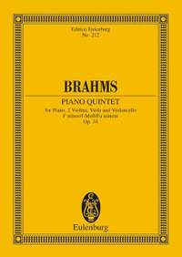 Brahms, J: Piano Quintet F minor op. 34