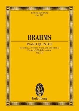 Brahms, J: Piano Quintet F minor F minor op. 34