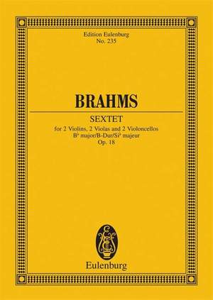 Brahms, J: Sextet Bb major op. 18