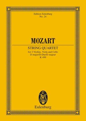 Mozart, W A: Strinq Quartet D major KV 499
