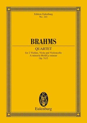 Brahms, J: String Quartet A minor op. 51/2