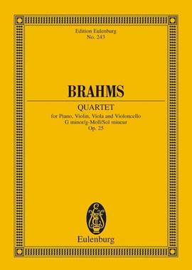 Brahms, J: Piano Quartet G minor G minor op. 25