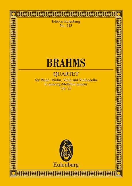 Brahms, J: Klavierquartett g-Moll G minor op. 25 | Presto Music